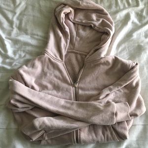 light pink brandy zip up